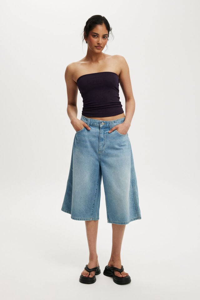 Cotton On All Day Tube Top Velvet Currant