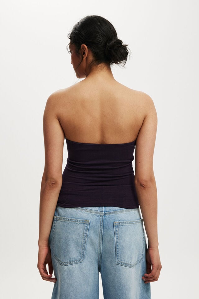 Cotton On All Day Tube Top Velvet Currant