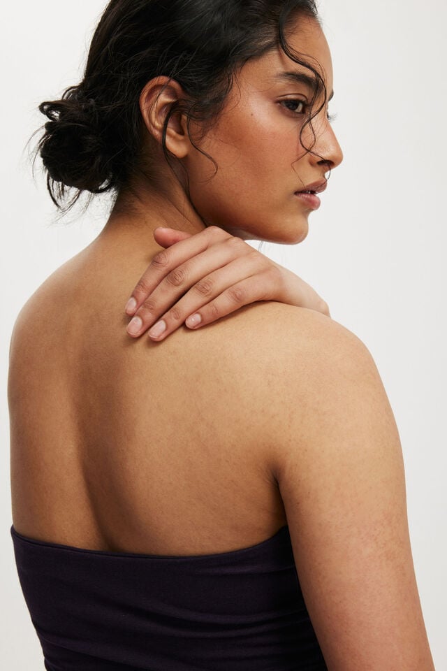 Cotton On All Day Tube Top Velvet Currant