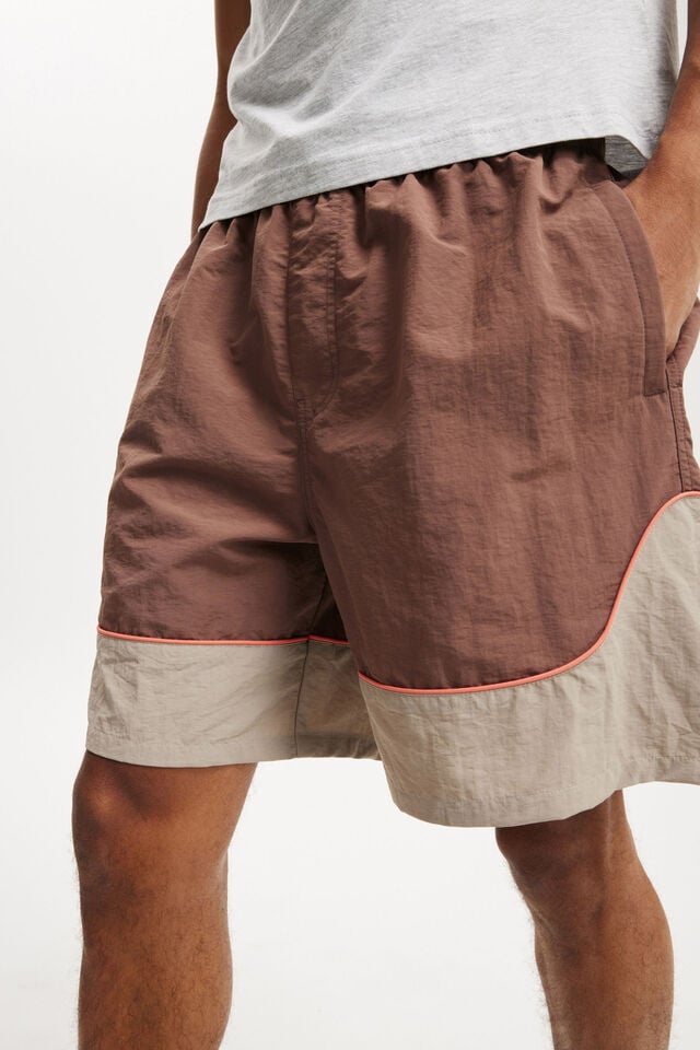 Cotton On All Purpose Short Burgandy / Gravel Panel