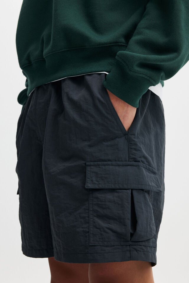 Cotton On All Purpose Short Washed Black Cargo