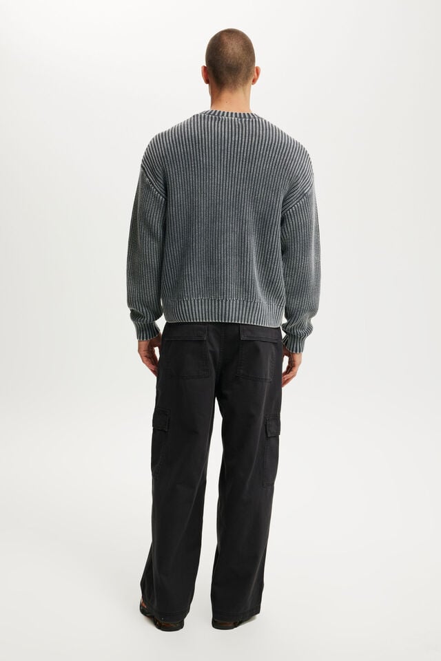 Cotton On Axel Super Baggy Cargo Pant Jet Black