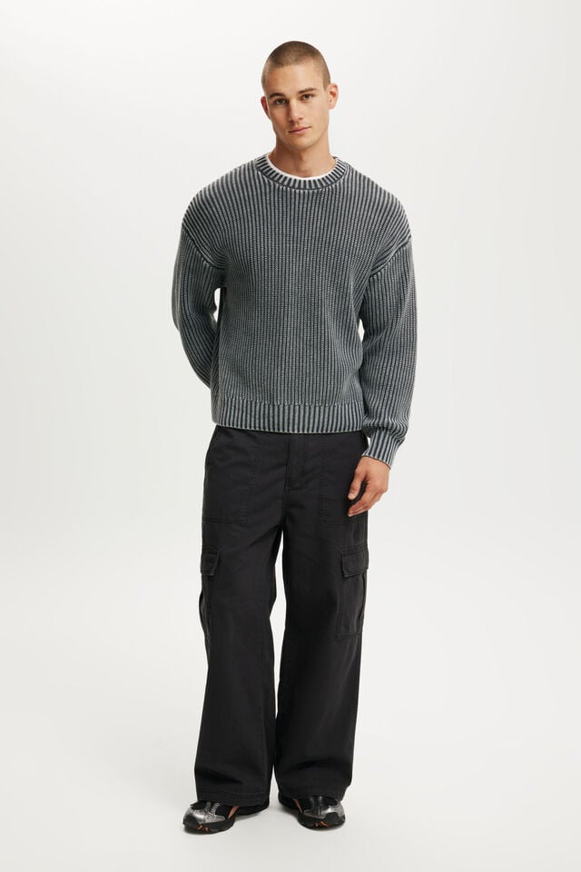 cotton on Axel Super Baggy Cargo Pant jet black