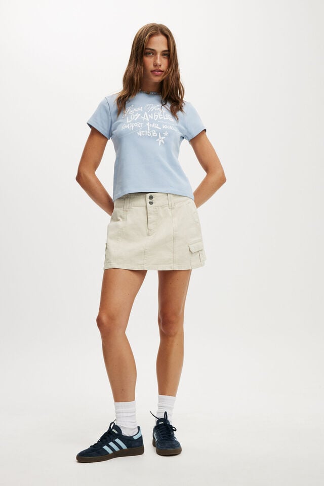 Cotton On Baby Graphic Tee Lunar Wings/dusk Blue