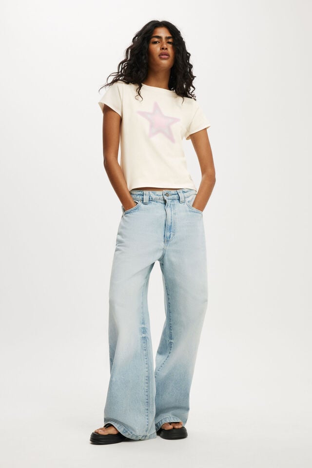 Cotton On Baby Graphic Tee Star/ Vintage White
