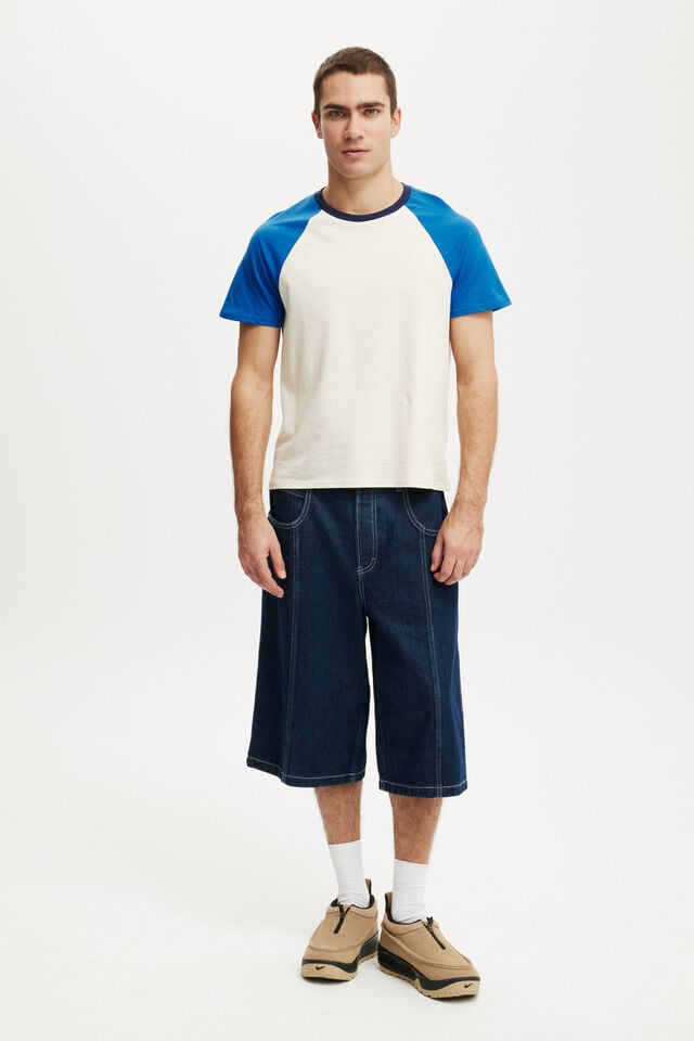 Cotton On Baby T-Shirt Creampuff/ Electric Blue