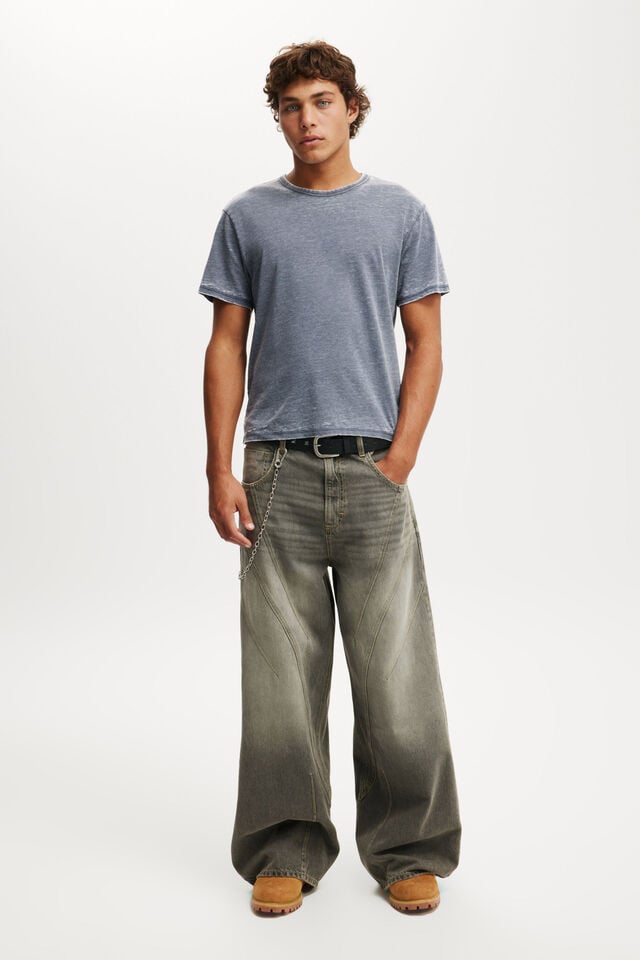 Cotton On Baby T-Shirt True Navy Burnout