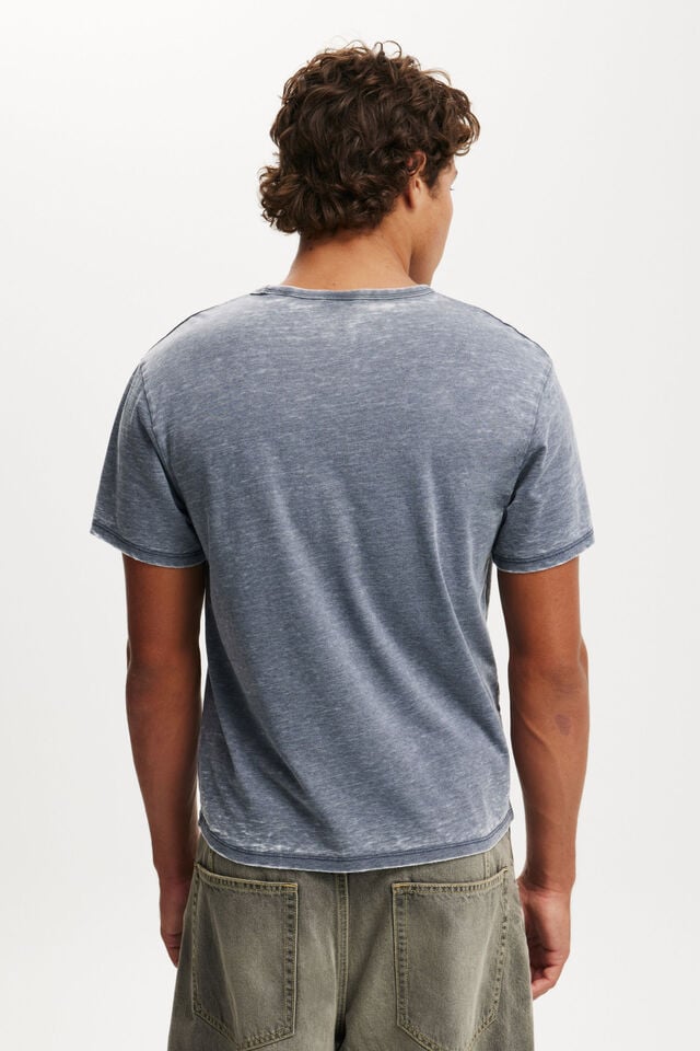 Cotton On Baby T-Shirt True Navy Burnout