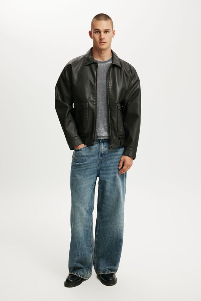 Cotton On Baby T-Shirt Washed Black Burnout