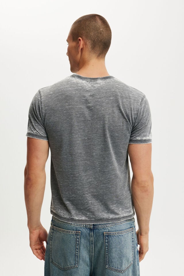 Cotton On Baby T-Shirt Washed Black Burnout