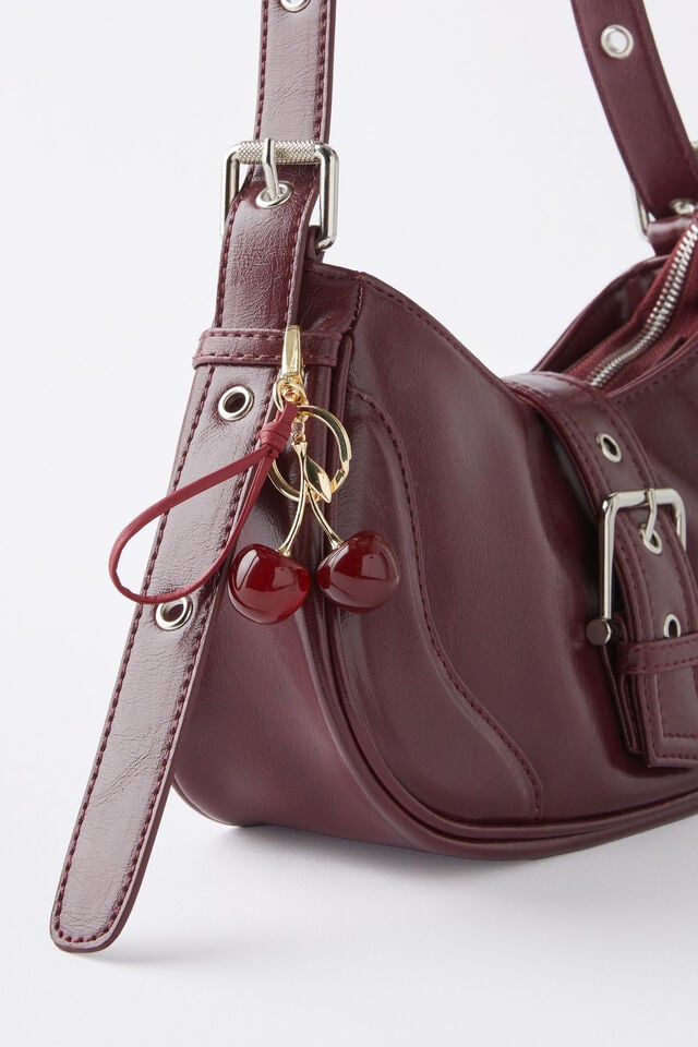 Cotton On Bag Charm Red Cherry