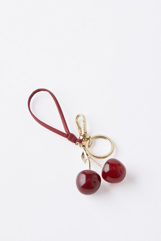 cotton on Bag Charm red cherry