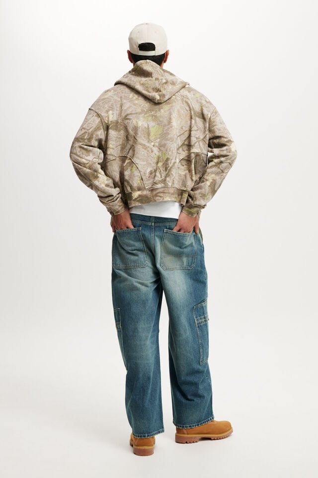 Cotton On Baggy Balloon Jean Cargo Preacher Blue