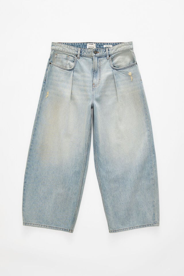 Cotton On Baggy Balloon Jean Pleat Rampage Blue