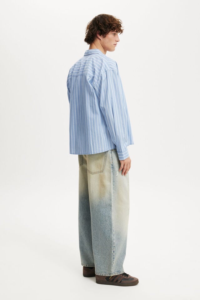 Cotton On Baggy Balloon Jean Pleat Rampage Blue