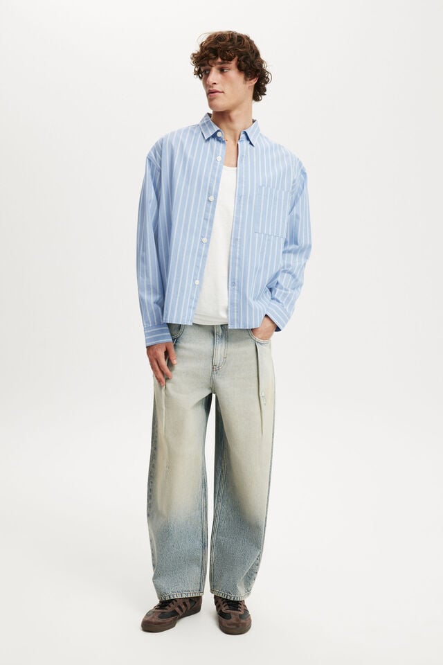 cotton on Baggy Balloon Jean pleat rampage blue
