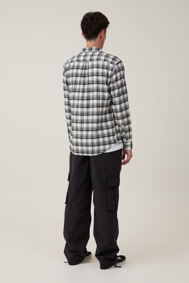 Cotton On Baggy Cargo Pant Black Ripstop