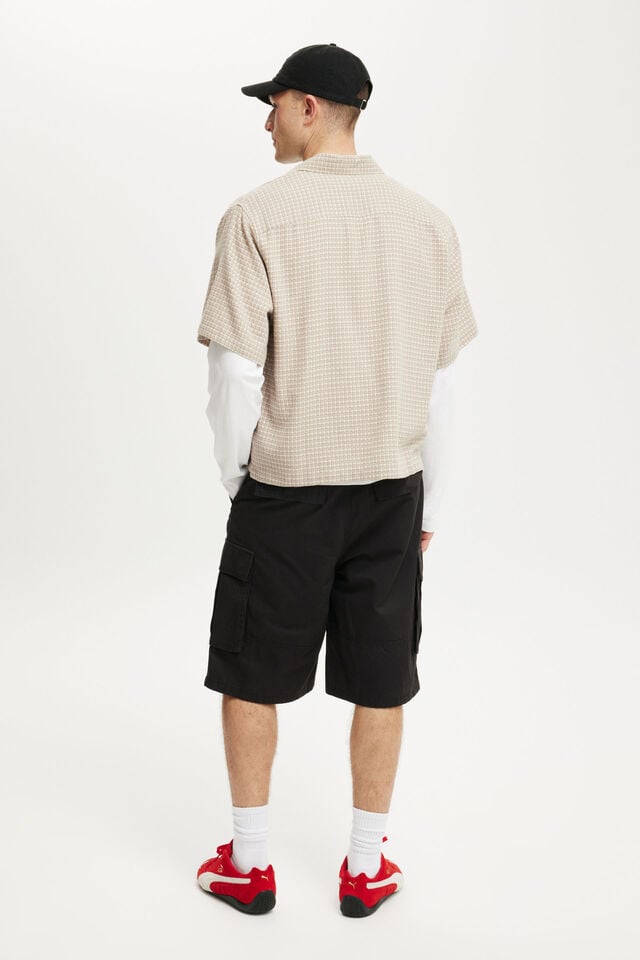 Cotton On Baggy Cargo Short Black
