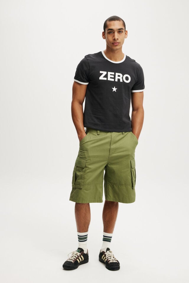 Cotton On Baggy Cargo Short Military Twill