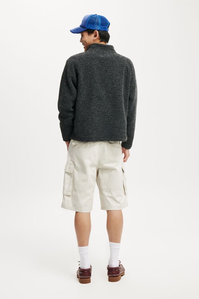 Cotton On Baggy Cargo Short Stone Twill