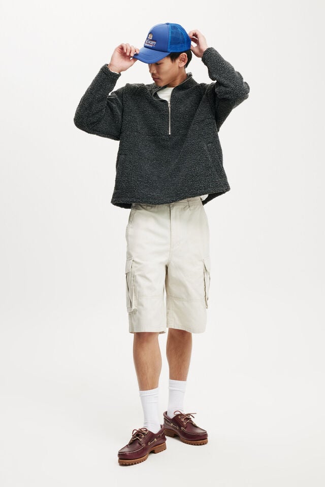 cotton on Baggy Cargo Short stone twill