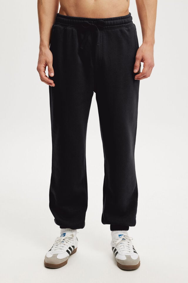 Cotton On Baggy Cuffed Track Pant Black