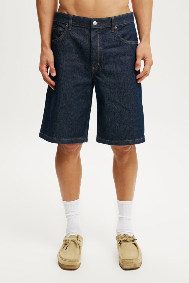 Cotton On Baggy Denim Short Shutter Blue