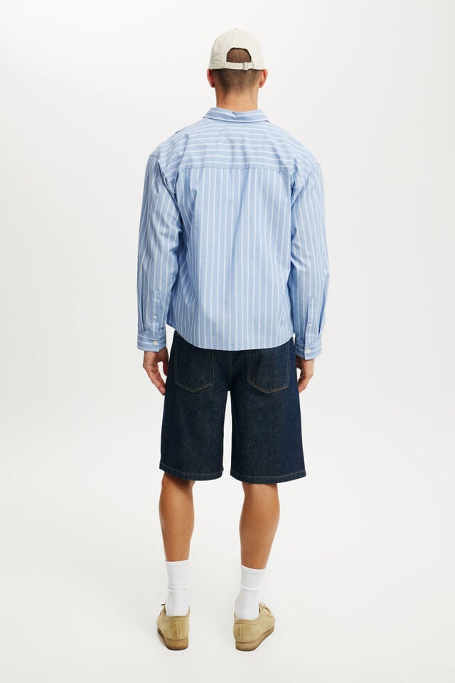 Cotton On Baggy Denim Short Shutter Blue