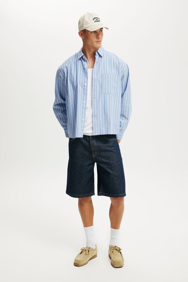 cotton on Baggy Denim Short shutter blue