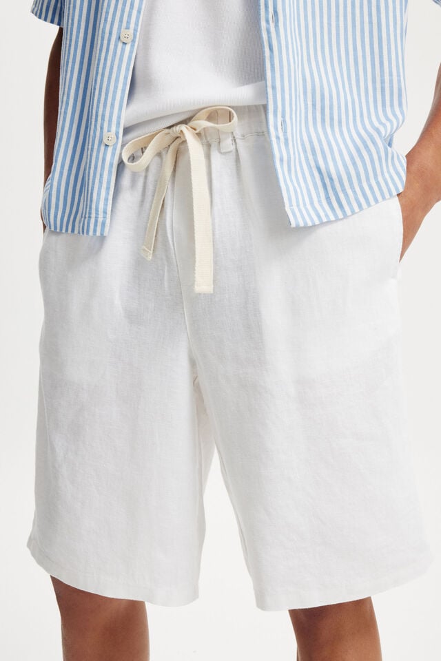 Cotton On Baggy Linen Short White