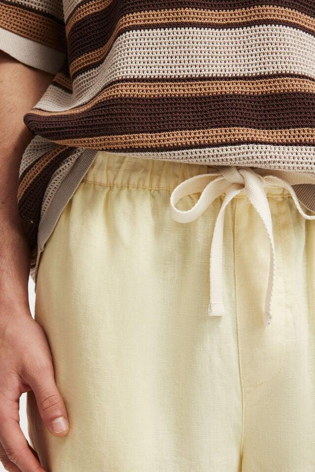 Cotton On Baggy Linen Short Yellow