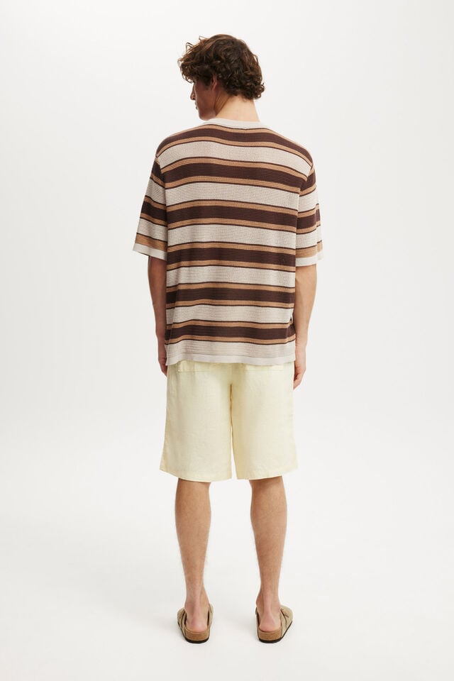 Cotton On Baggy Linen Short Yellow