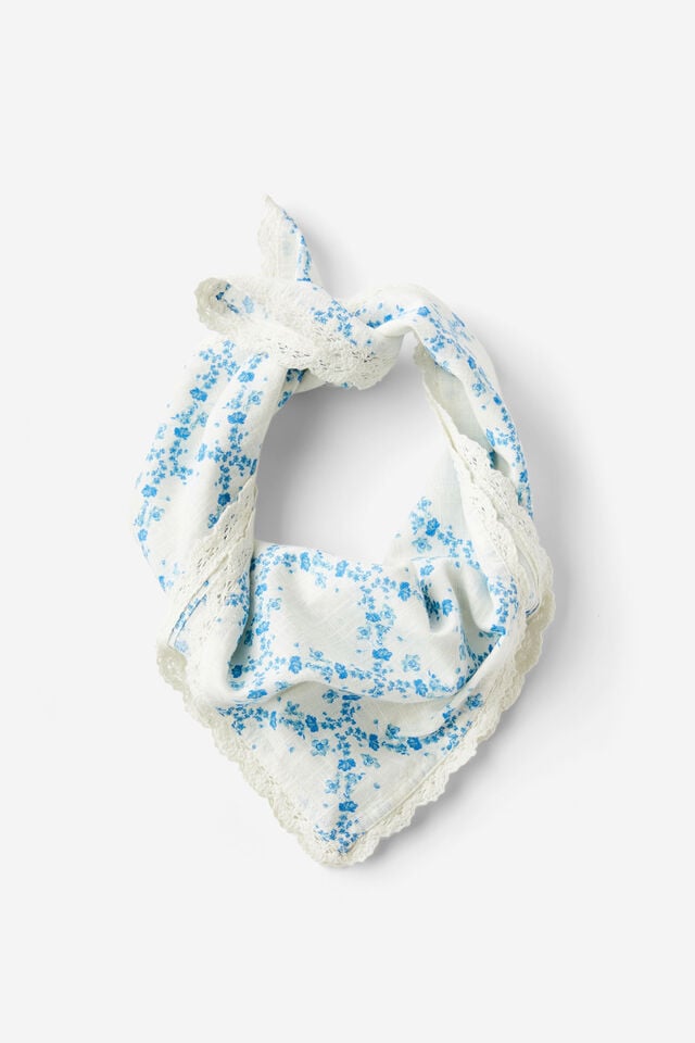 cotton on Bandana Scarf clarie trellis/blue