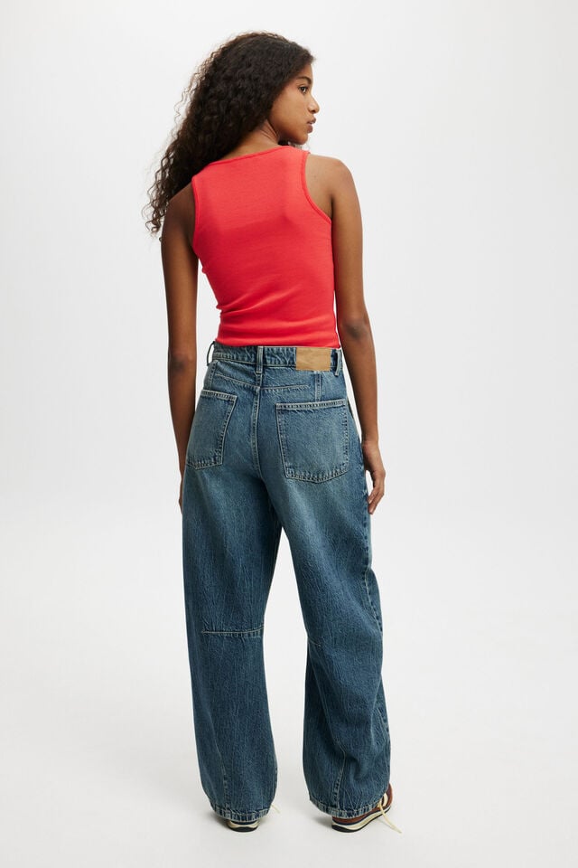 Cotton On Barrel Jean Blue Dusk