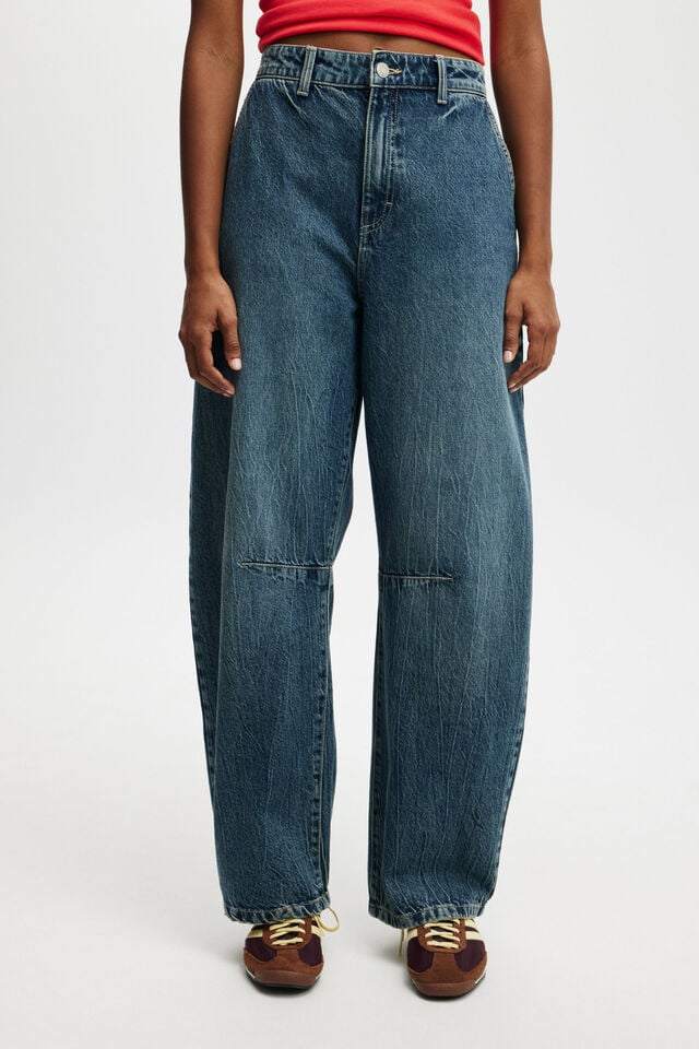Cotton On Barrel Jean Blue Dusk