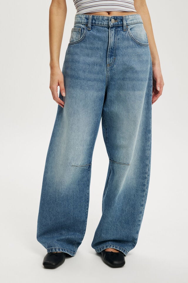Cotton On Barrel Jean Eve Blue