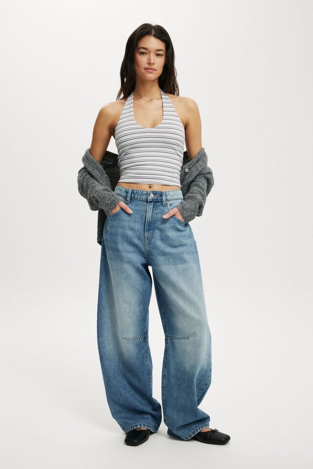 cotton on Barrel Jean eve blue