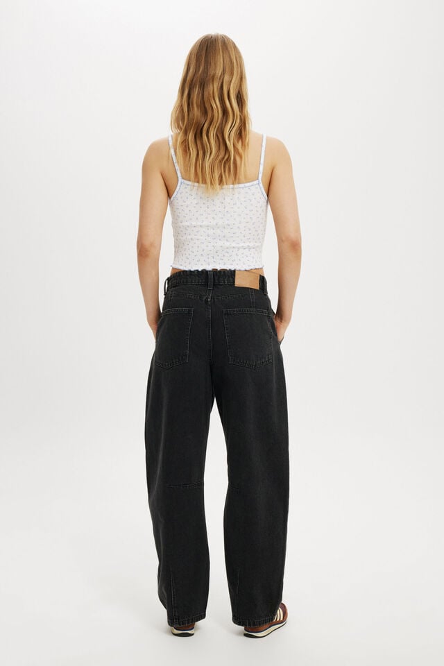 Cotton On Barrel Jean Graphite Black