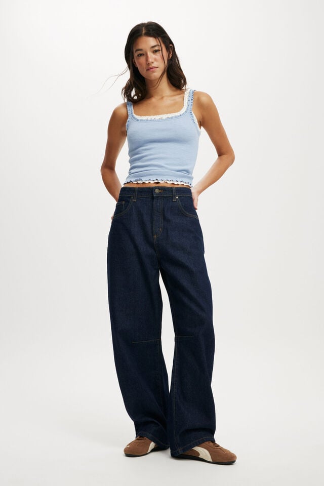 cotton on Barrel Jean indigo