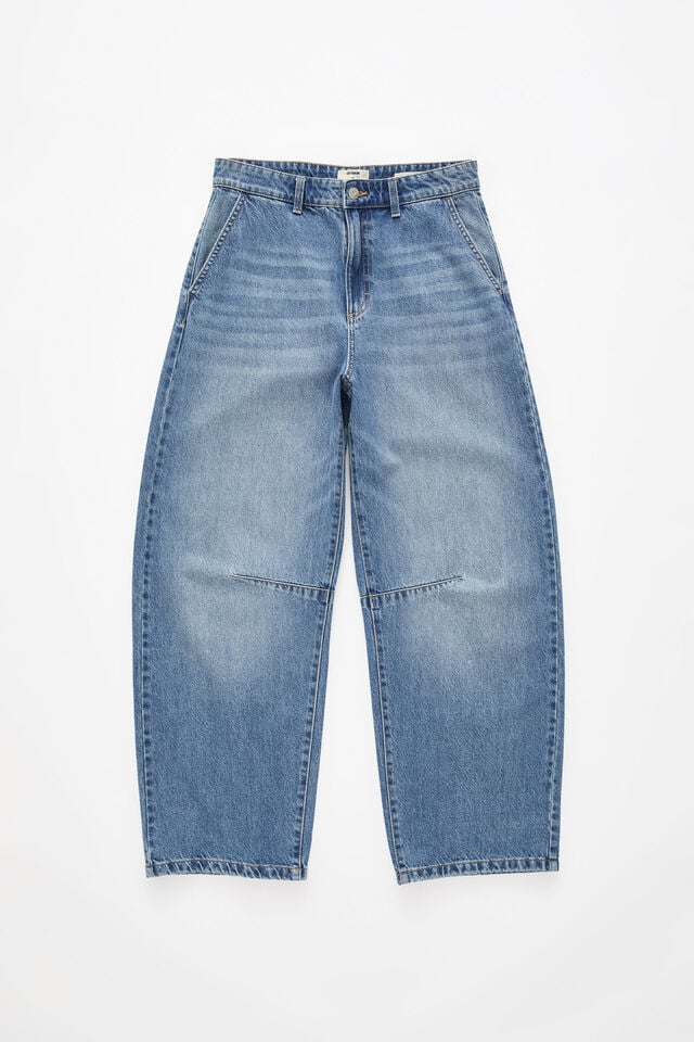 Cotton On Barrel Jean Saltwater Blue