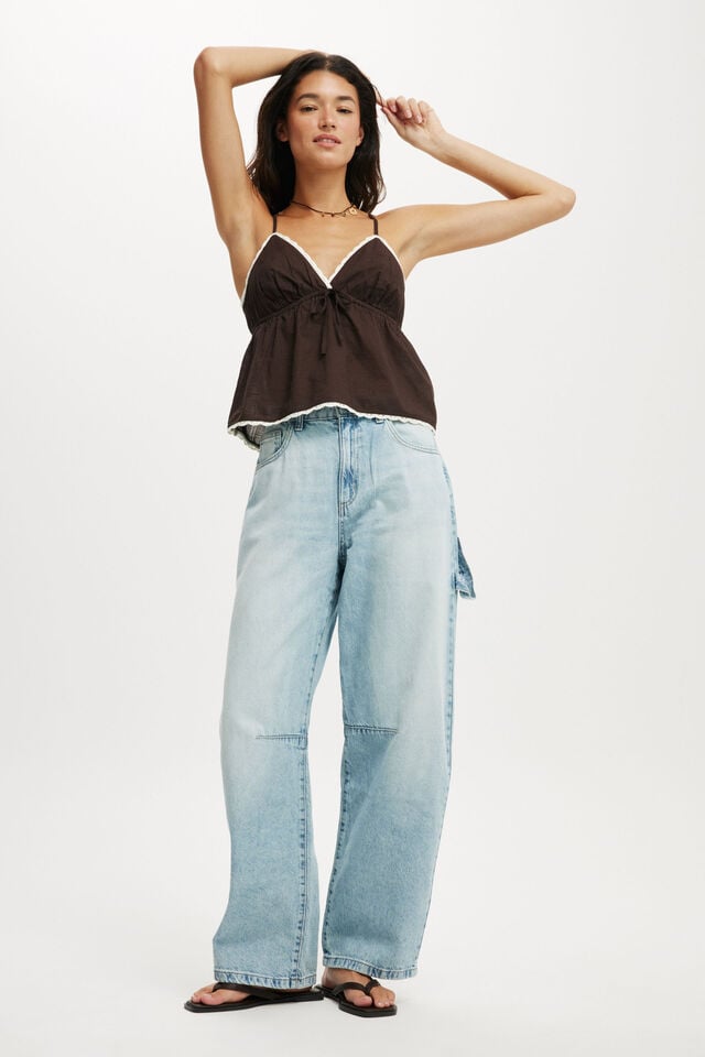 cotton on Barrel Jean sunfaded blue/carpenter