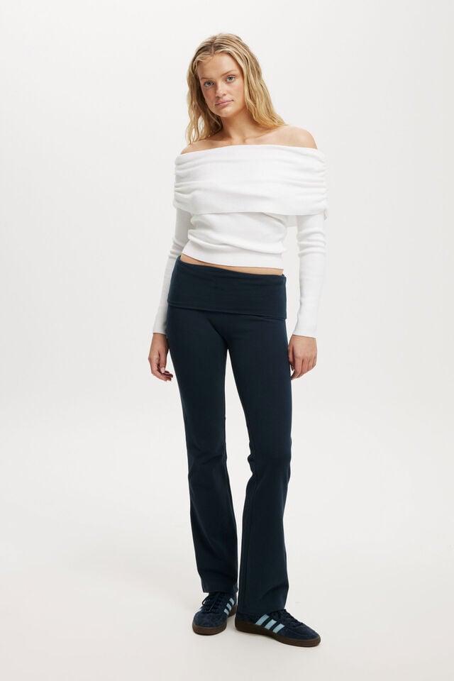 cotton on Bella Bootleg Pant ink navy