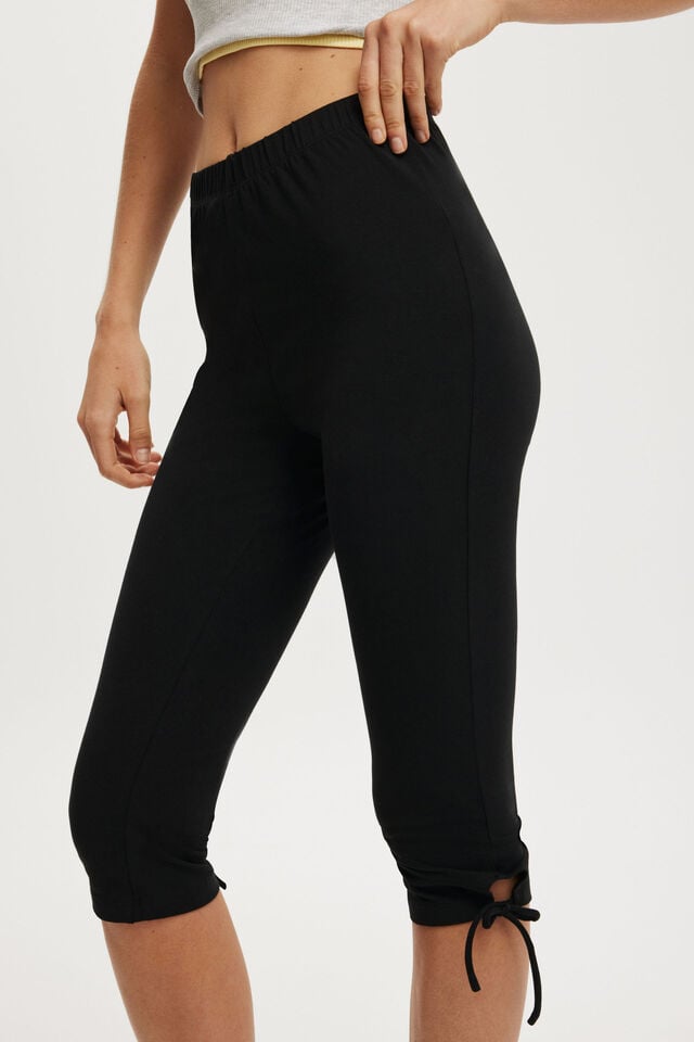 Cotton On Bella Bow Tie Capri Black