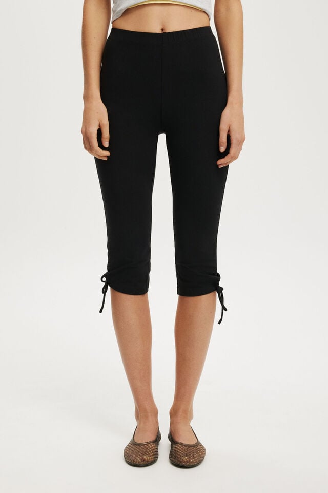 Cotton On Bella Bow Tie Capri Black