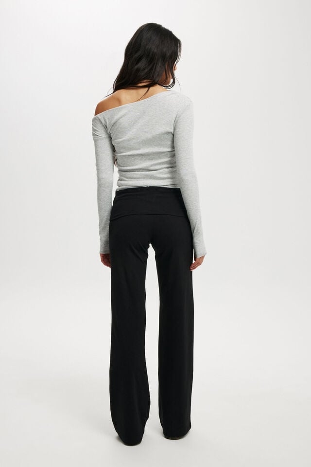 Cotton On Bella Straight Leg Pant Black