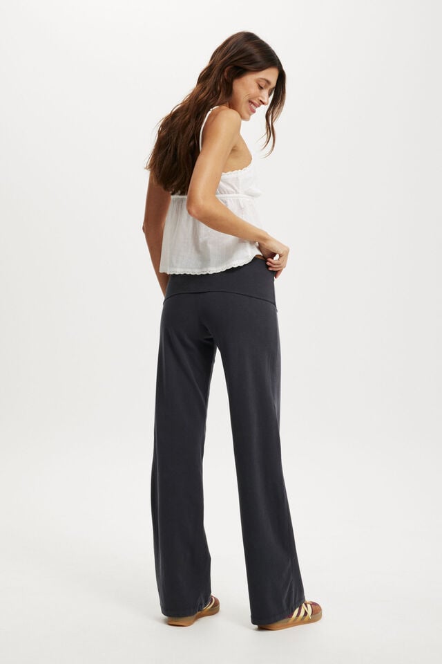 Cotton On Bella Straight Leg Pant Washed Slate