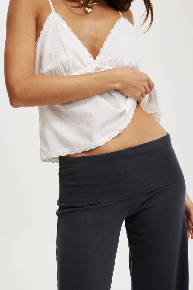 Cotton On Bella Straight Leg Pant Washed Slate