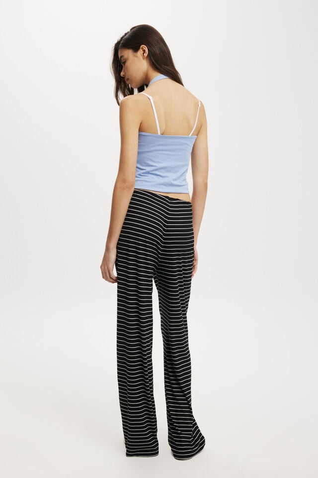 Cotton On Bella Wide Leg Pant Black Stripe
