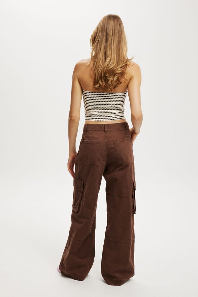 Cotton On Benny Cargo Pant Washed Brown