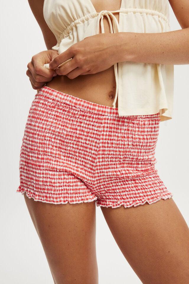 Cotton On Billie Bloomer Short Nectarine Gingham